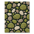 Organic Pebble Cluster Earth Tones Rug