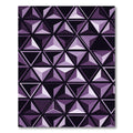 Geometric Violet Triangles Modern Rug