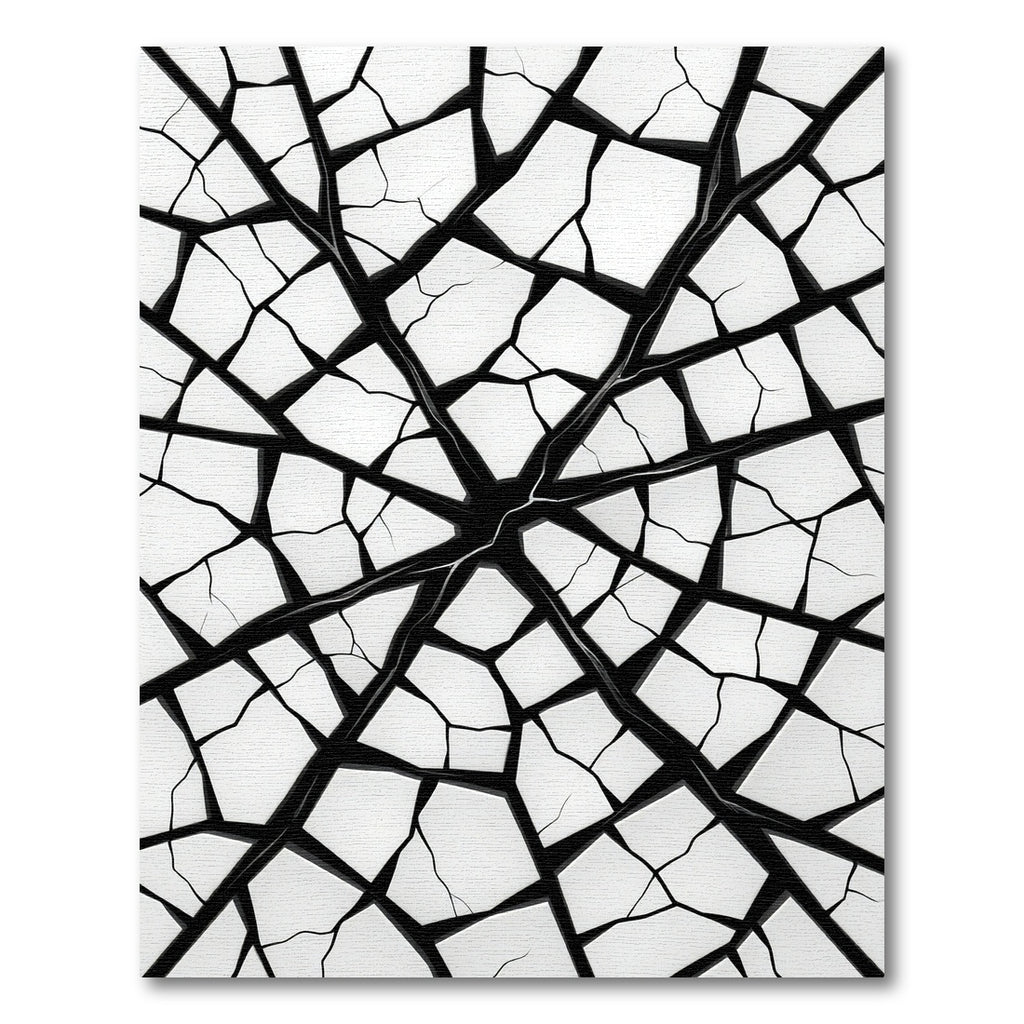 Monochromatic Cracked Geometric Fragment Rug