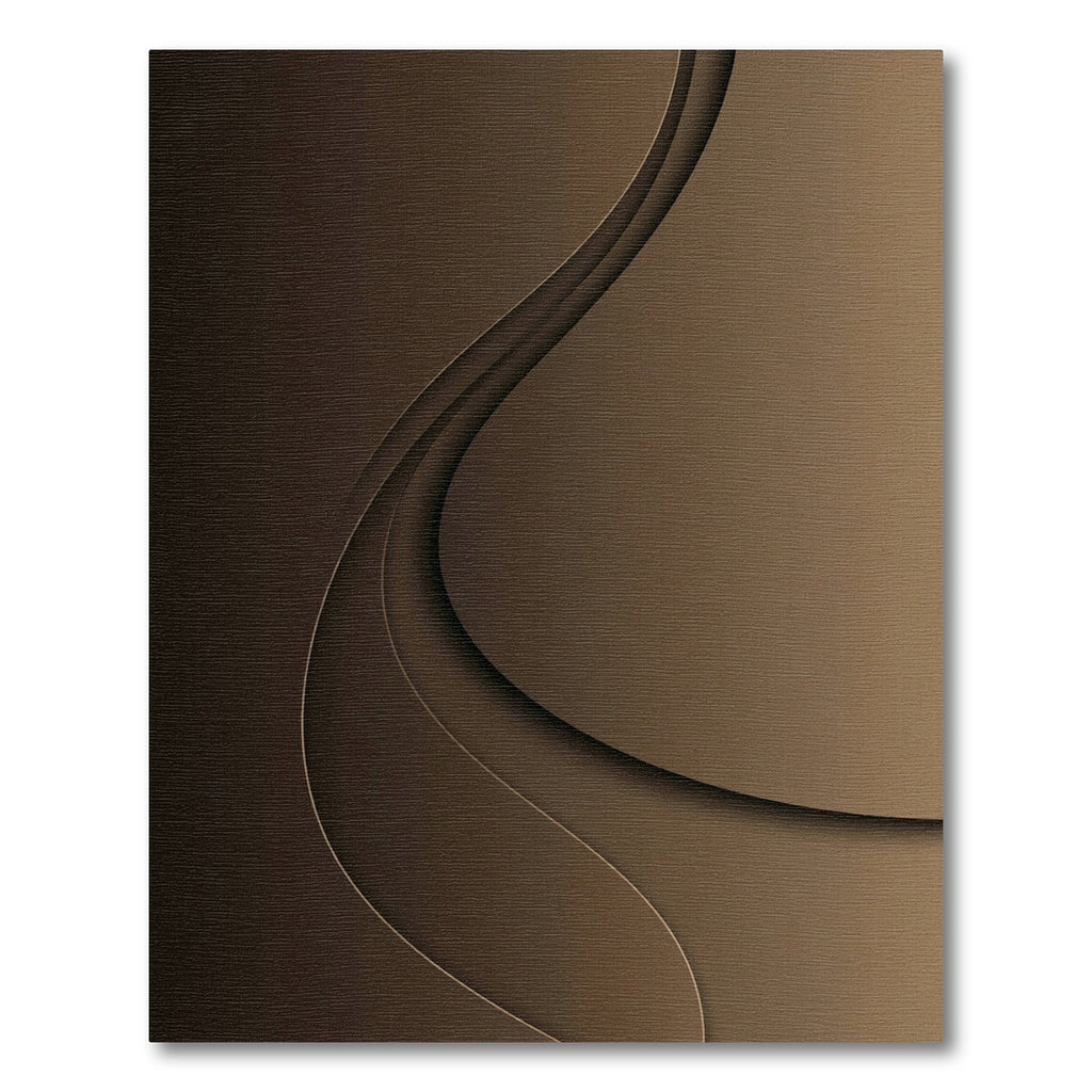 Rich Espresso Layered Swirl Rug