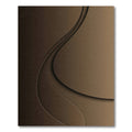 Rich Espresso Layered Swirl Rug