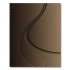 Rich Espresso Layered Swirl Rug