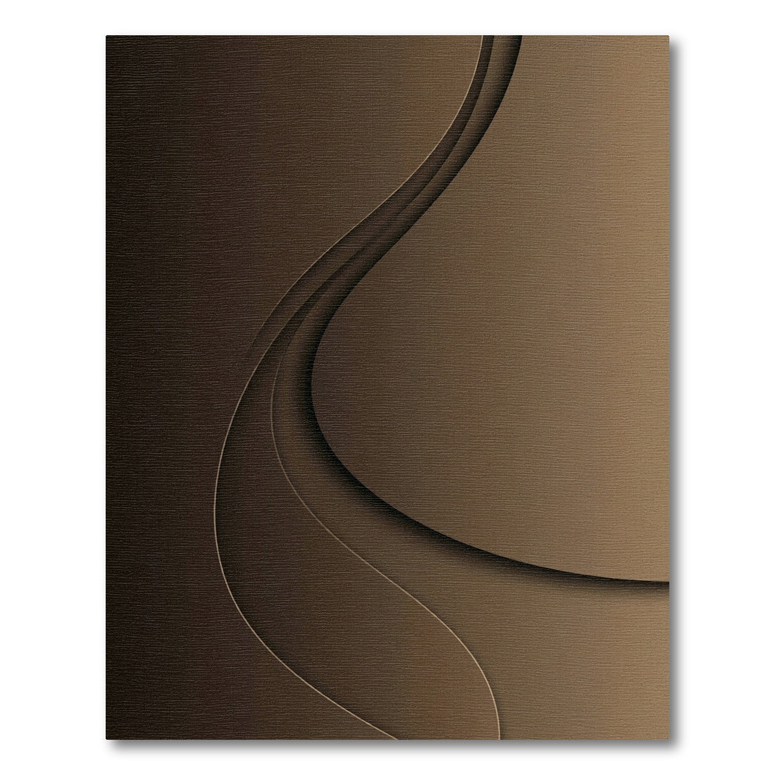 Rich Espresso Layered Swirl Rug