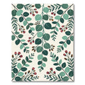 Botanical Eucalyptus Leaf and Berry Lush Foliage Rug