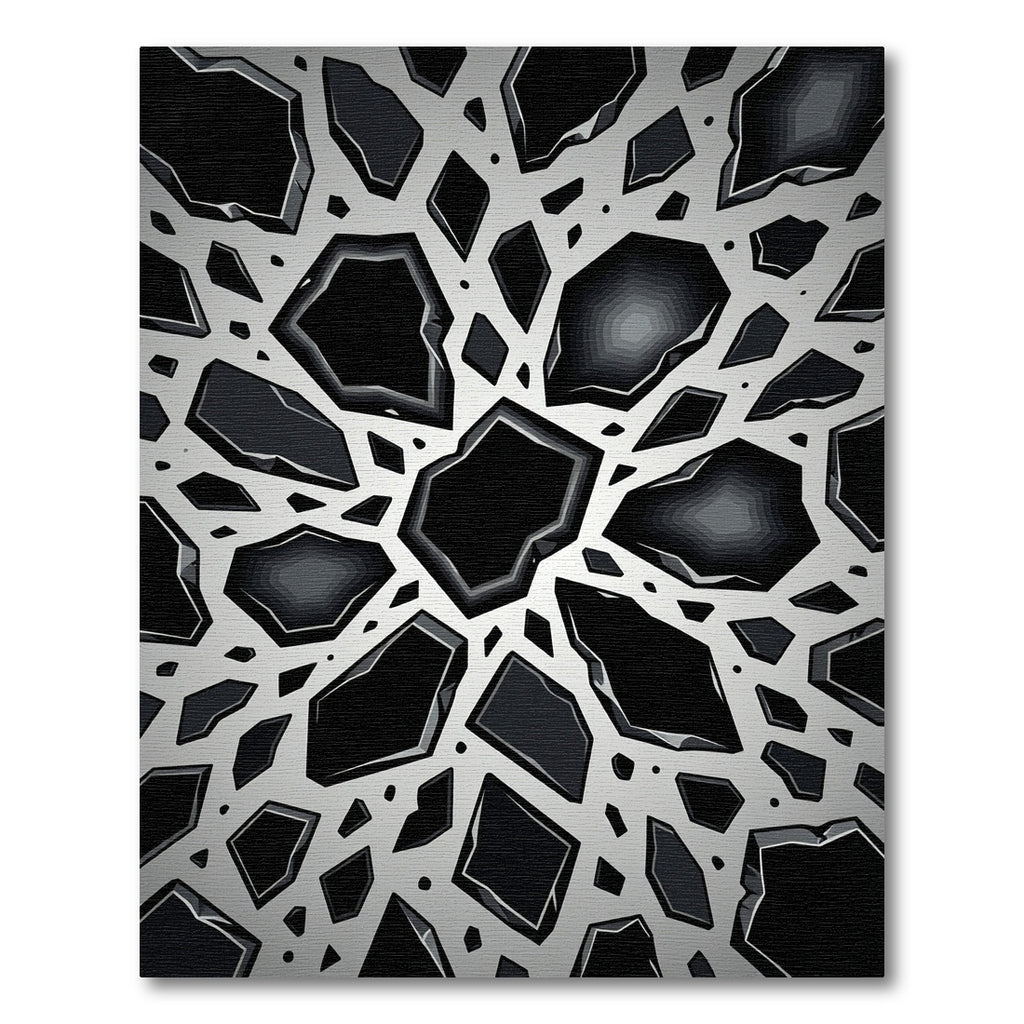 Monochromatic Geometric Shattered Fragment Slate Rug