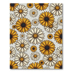 Sunlit Golden Daisy Floral Meadow Rug