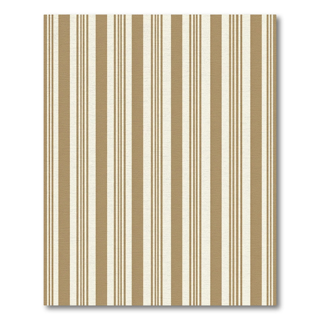 Classic Tan and Cream Vertical Stripes Rug