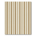 Classic Tan and Cream Vertical Stripes Rug