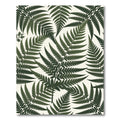Lush Emerald Tropical Fern Forest Rug