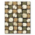 Rustic Earth Tones Tile Rug