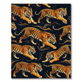 Bold Orange Tiger Stripe Repeating Rug