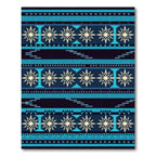 Navajo Blue Star Geometric Stripe Rug
