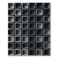 Minimalist Monochrome Architectural Cubic Grid Rug
