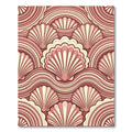 Art Deco Scalloped Shell Blush Rug