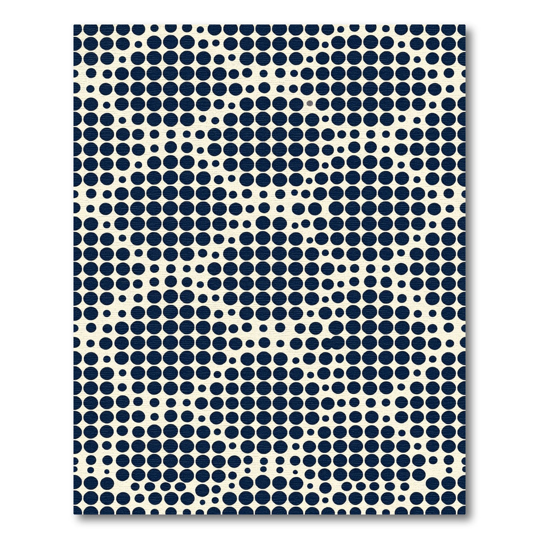 Modern Navy Blue Polka Dot Grid Rug