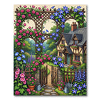Enchanted Cottage Rose And Clematis Garden Rug