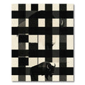 Graphic Buffalo Check Black White Animal Rug