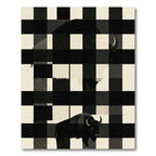 Graphic Buffalo Check Black White Animal Rug