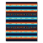 Sunset Gradient Southwest Striped Geometric Rug
