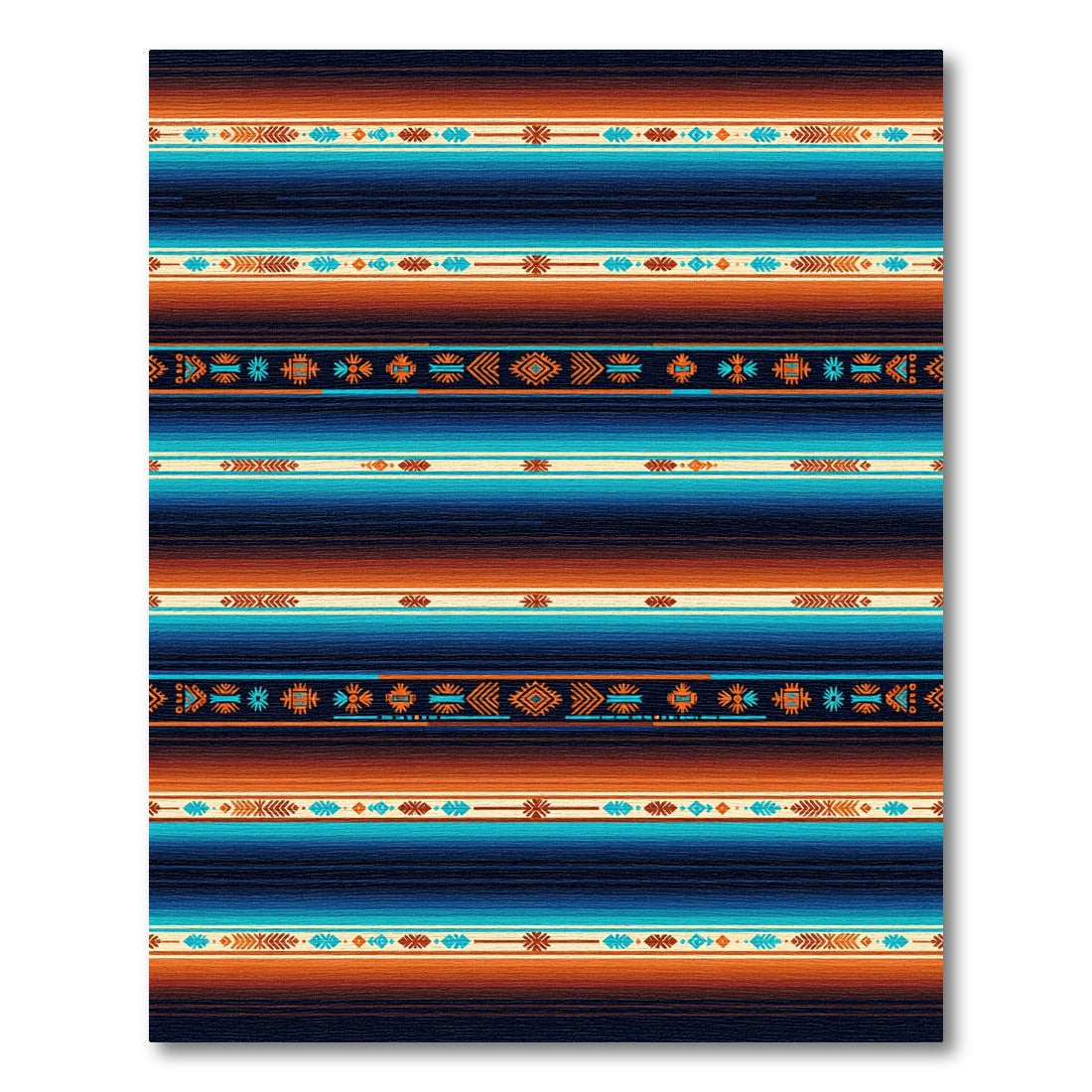 Sunset Gradient Southwest Striped Geometric Rug