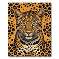 Bold Leopard Spots Orange Jungle Rug