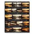 Golden Sunset Landscape Film Strip Rug