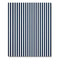 Classic Navy White Vertical Stripe Rug