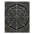Ornate Silver Baroque Filigree Medallion Rug