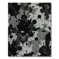 Monochrome Abstract Ink Splatter Art Rug
