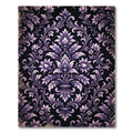 Elegant Orchid Purple Victorian Damask Rug
