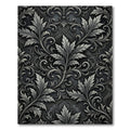 Antique Silver Leaf Scrollwork Rug