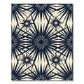 Midnight Navy Starburst Geometric Rug
