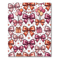 Charming Pink Bows and Polka Dots Rug