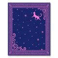 Pink Dog Starry Night Border Rug