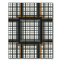 Geometric Grid Illusion Rug