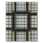 Geometric Grid Illusion Rug