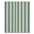 Classic Teal Cream Stripe Rug