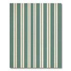 Classic Teal Cream Stripe Rug