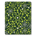 Atomic Structure Lime Green Rug