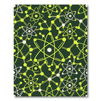 Atomic Structure Lime Green Rug