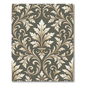 Antique Ivory Floral Scroll Work Rug
