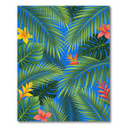 Vibrant Tropical Foliage Botanical Garden Rug