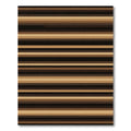 Rich Umber Horizontal Bar Visual Rug