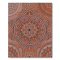 Burnt Orange Intricate Mandala Rug