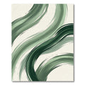 Emerald Green Swirling Brushstrokes Rug