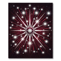 Radiant Red Starburst Sparkle Rug