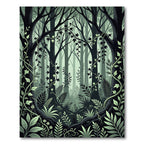 Enchanted Forest Fern Ivy Botanical Rug