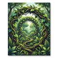 Enchanted Forest Verdant Vine Gateway Rug