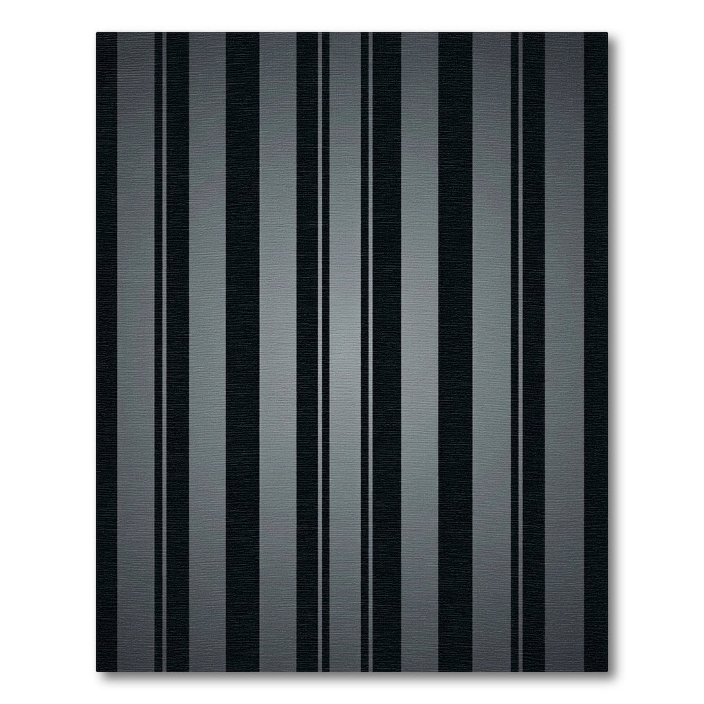 Sophisticated Charcoal Vertical Stripe Rug