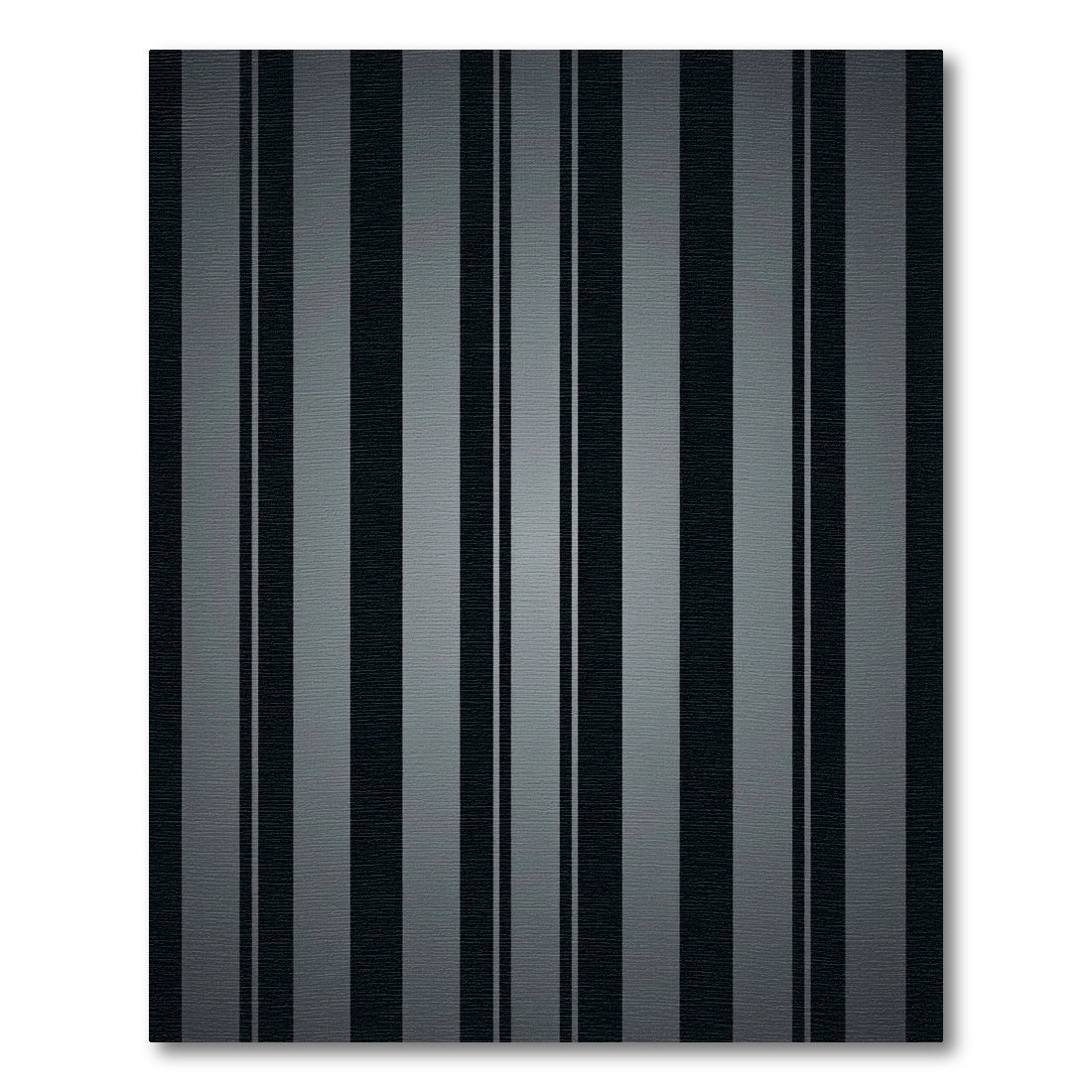 Sophisticated Charcoal Vertical Stripe Rug